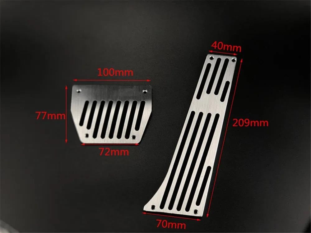 Pedalabdeckung Pedalkappen Für BMW 3 5 Serie E30 E32 E34 E36 E38 E39 E46 E87 E90 E91 X5 X3 Z3 Auto Gaspedal Bremse Fußstütze Pedal Pads(No Drill AT 3pcs)