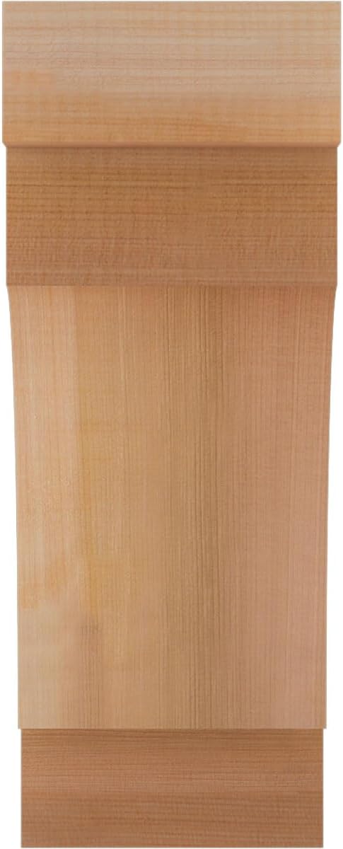Ekena Millwork COR06X08X16MED00RWR 6"W x 8"D x 16"H Mediterranean Rough Sawn Corbel, Western Red Cedar