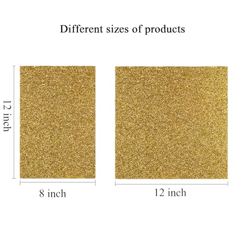 Image of Acrylic Sheets Both-Side Glitter Acrylic Sheets 1 /8 Thick for Laser Cutting Engraving Plexiglass Sheets for Art Design Crafting DIY Home Decore Festival Ornaments (2, Gold, 12x12inch)