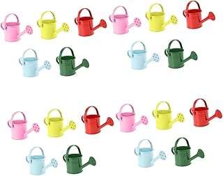 Toyvian 20 Peças Regador De Ferro Playes De Plástico Brinquedos Ao Ar Livre Para Crianças Regador Plantas De Interior Regador Pequeno Regador De Metal Pote De Jardim Infantil Regador De
