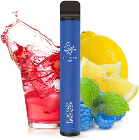 Once 600 Puffs Trenes Blue Razz Lemonade Desechable E-shisha E-cigarrillo sin nicotina Vape cigarrillo electrónico