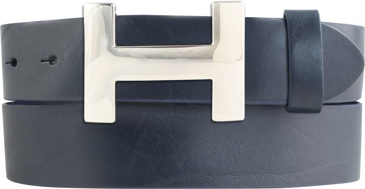 Ceinture Cuir Italie 40mm BELTINGER Ceinture Jean Cuir Vachette 4cm - Double Boucle Unisexe Accessoire Cuir Véritable