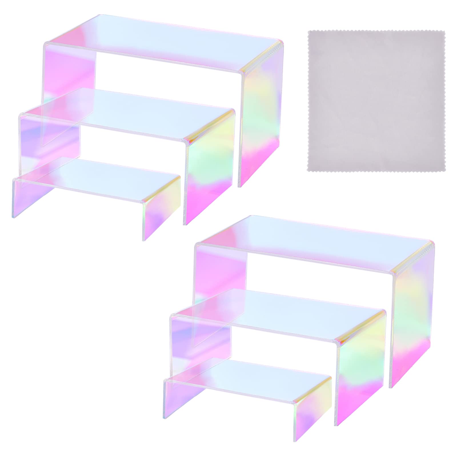 Présentoir Acrylique 5 Niveaux Transparent - Pour Bijoux, Figurines, Maquillage - PH PandaHall
