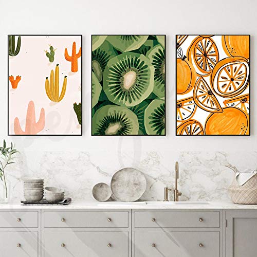 Impression sur toile nature morte fruits oranges 50 x 70 cm déco murale