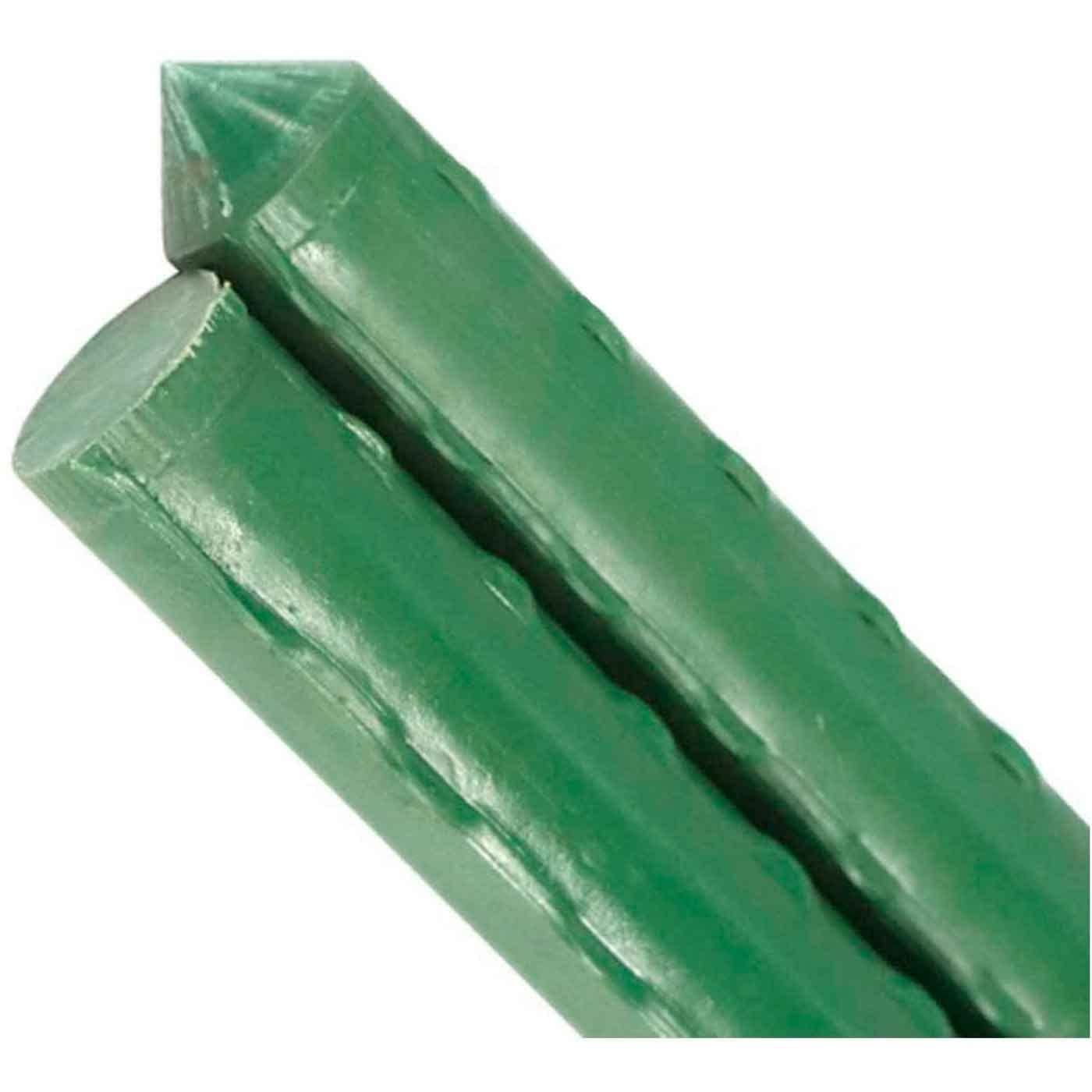 Tradineur - Pack de 12 tutores de Acero plastificado para Plantas de 1,1 x 120 cm, Ideal para el Cuidado del jardín. Varillas para el Cuidado de Plantas y arboles