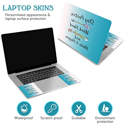 Dinky Laptop Skin Sticker Decal, 12" 13" 13.3" 14" 15" 15.4" 15.6 Inch Laptop Universal Reusable Vinyl Skin Stickers Cover Art Decal Notebook Pc Personalized Protector-Inspirational Quote #TOP2