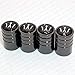 US85 Maserati Black Chrome Auto Car Wheel Tire Air Valve Caps Stem Cover