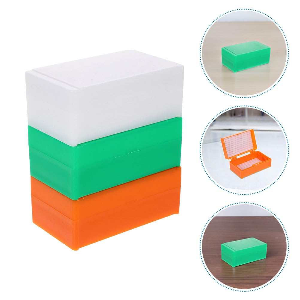 Luxshiny Caja De 6 Piezas Transparente Para Laboratorio Y Escuela Organizador Compacto Para Almacenamiento Y Protección De Diapositivas De Plástico