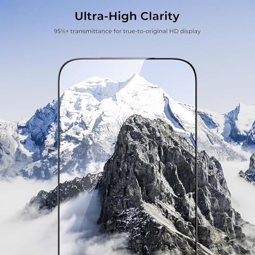 Image of IQShield Screen Protector Tempered Glass Guard for iPhone Air - 9H Hardness, HD Clear, Case Friendly [1 Pack]