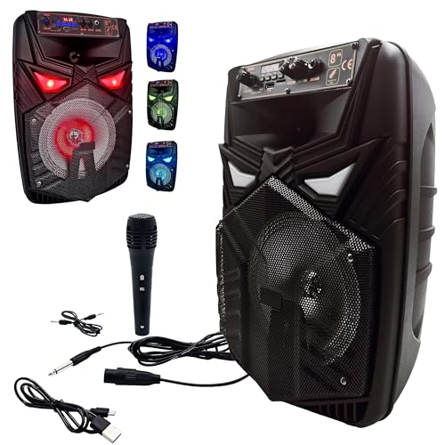 Altoparlante Bluetooth TOMPROAD 60W - Con Luci LED, Radio FM, Microfono E Batteria 8000mAh - Foto 10