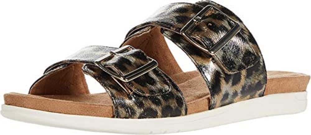 Aerosoles Women's Hamden Flat Sandal, Leopard, 10.5