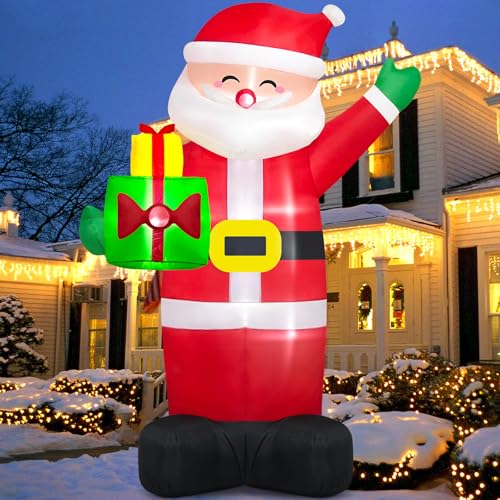 Giant 8Ft Inflatable Santa Claus: Brighten Your Holiday Yard