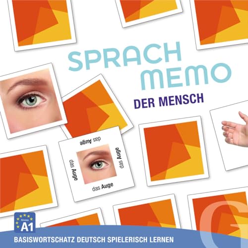 Hueber Verlag GmbH SPRACHMEMO Der Mensch: Basiswortschatz Deutsch spielerisch Lernen. Sprachspiel