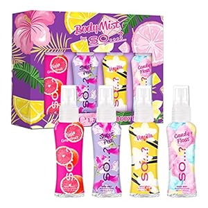 Body Mist By So…? Womens Mini Mist Body Spray Fragrance Gift Set 4x50ml