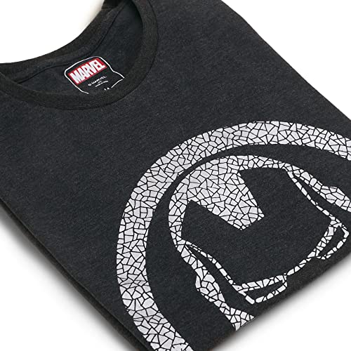Image of Free Authority Iron Man Printed Regular Fit Grey Cotton Men's T-Shirt