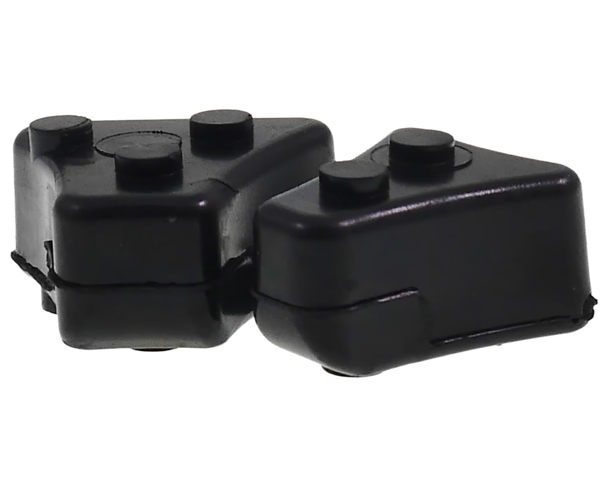 Set di ammortizzatori posteriori per Yamaha MT-03 XT 600 660 XTZ XV 125 250 XVS 250 – 4 pezzi – gomma nera – migliora il comfort di avviamento e cambio marcia – sostituzione per ammortizzatori usurati