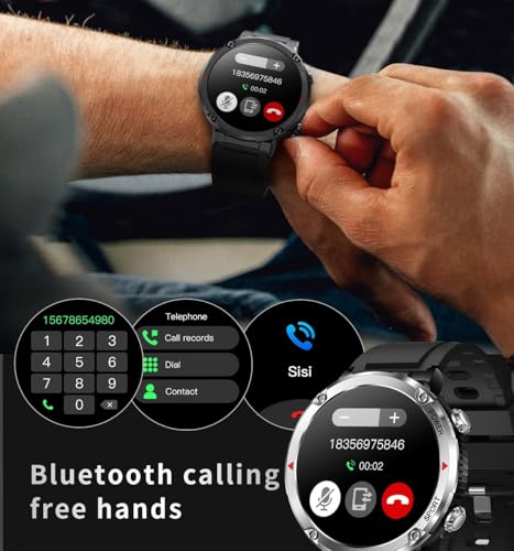 Smartwatch T30 z Słuchawkami Bluetooth F9 – Zegarek Męski z Rozmowami, Tętno, Ciśnienie, Saturacja, Sport, Muzyka, IP68, Bateria 600mAh, Ekran HD 1.6", PL Menu