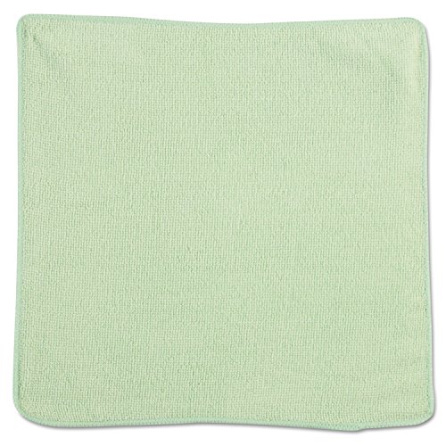 Microfiber Cleaning Cloths, 12 x 12, Green, 24/Pack