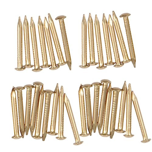 BESPORTBLE 2sets Clavos para Muebles 8mm de Latón Decorativos Cabeza Redonda para Manualidades y Tapicería 200 piezas x 2 miniatura 5