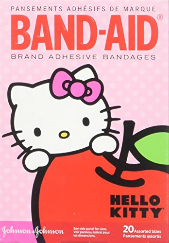 Band-Aid Brand Adhesive Bandages for Minor Cuts, Hello Kitty Characters, Assorted Sizes, 20 ct
