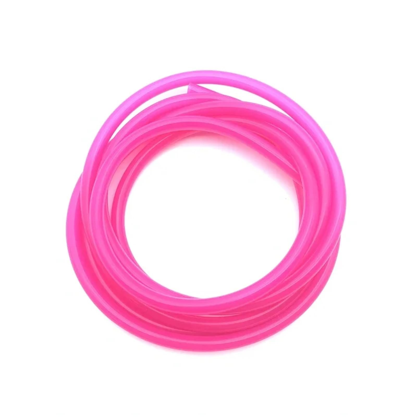 Fuel Line Hose， Fuel Hose 1 Meter Multicolor OD 4-16mm ID 2-12mmGrade Silicone Tube(Rose Red,1 Meter-OD 6XID 3MM)