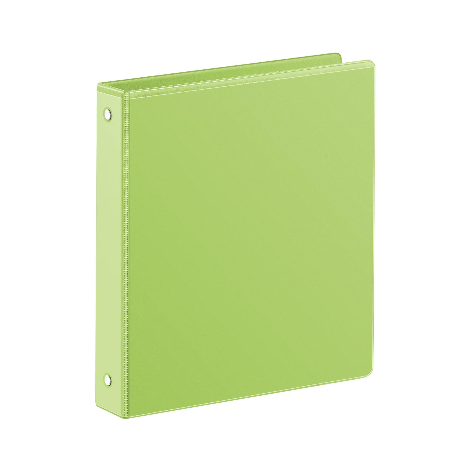 SUIN 1 Inch 3 Ring Binder, Clear 1'' View Presentation Binders with 2 Pockets, Fits 8.5 x 11 Letter Size, Durable Polypropylene, Non-Stick &amp; PVC-Free for School, Office &amp; Home (Kelly Green)
