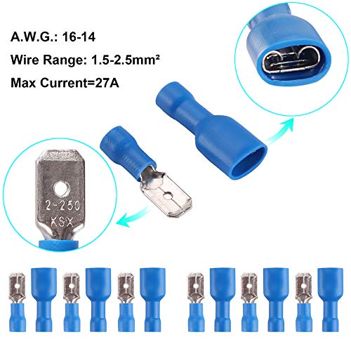 Kinstecks ​​100PCS Terminali a Crimpare Kit 16-14