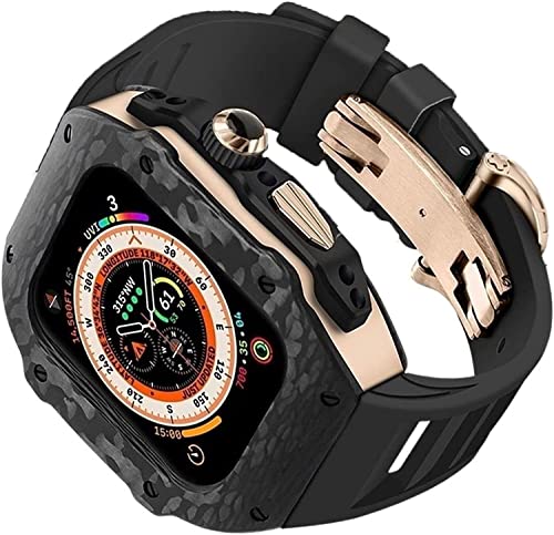 Kit de modificación VELORE para Apple Watch Ultra con caja de titanio y fibra de carbono