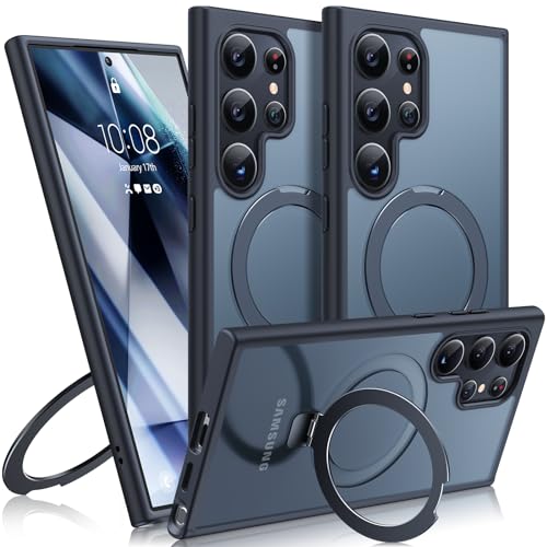 Humixx S24 Ultra Case with Invisible Stand, Black