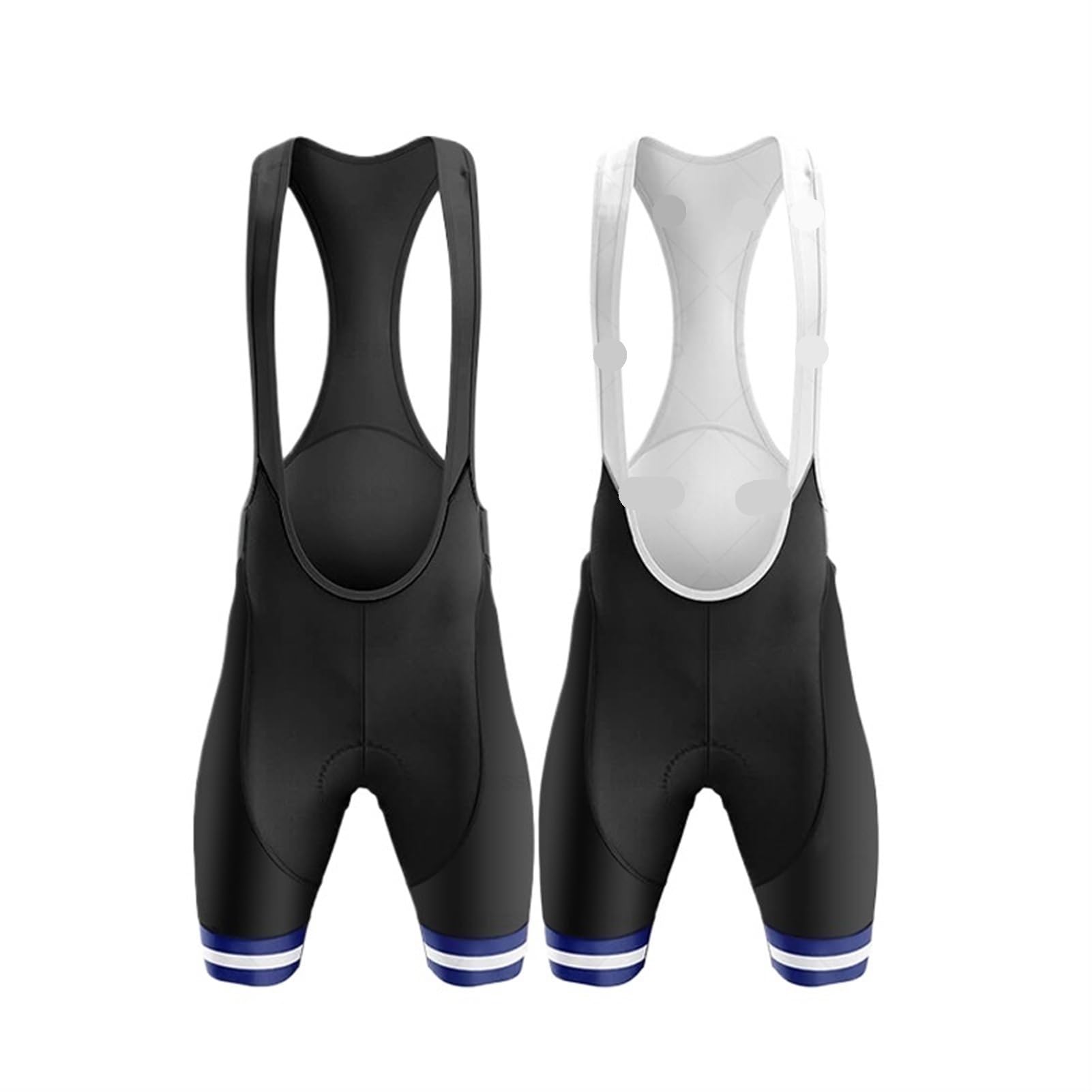 Culotte Ciclismo Hombre Pantalones cortos transpirables for ciclismo de montaña for hombre, acolchados con gel, pantalones cortos de ciclismo de profesional, pantalones cortos con tirantes en blanco y