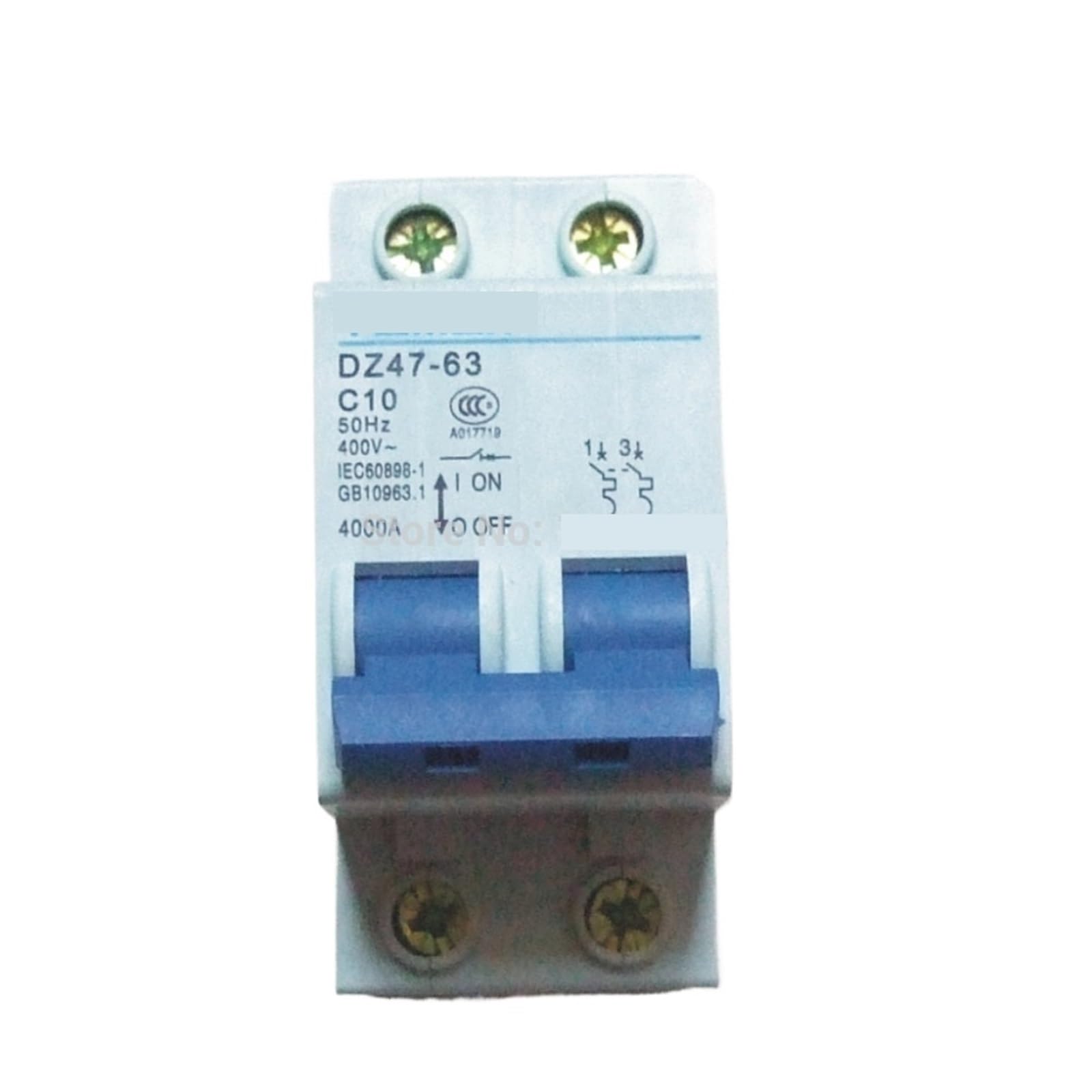 JJHQOKYNA 2P 10A 400V~ 50HZ/60HZ Circuit Breaker AC MCB 1Pcs