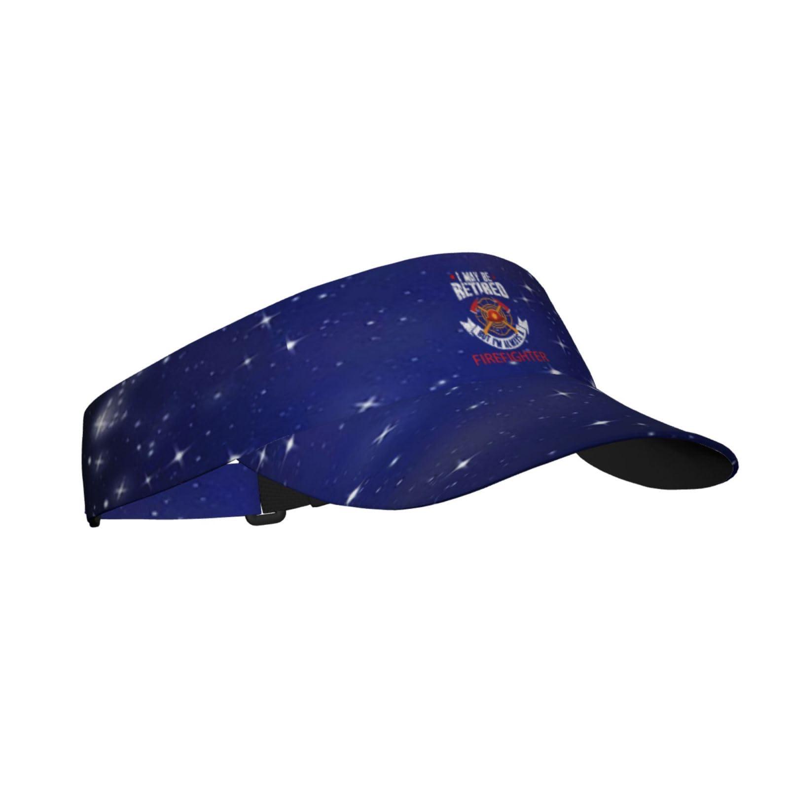 Joisbs Retired Firefighter Been There Unisex Sun Visor Cap - Ultimate UV Protection for Stylish Outdoor Fun Black