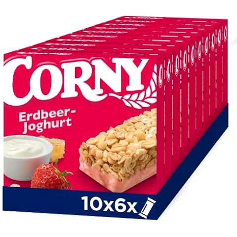 Müsliriegel Corny Classic Erdbeer-Joghurt, mit Erdbeeren und Joghurt Cover