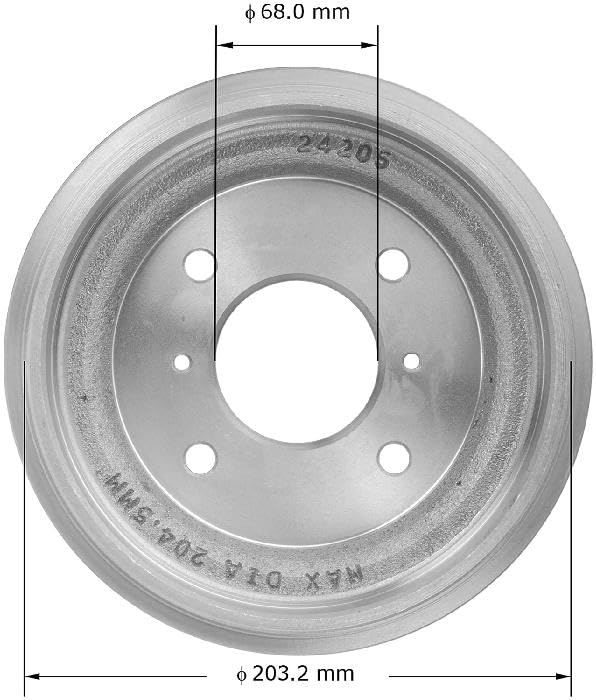 Image of Bendix Premium PDR0839 Rear Brake Drum for Nissan Versa 2011-2009