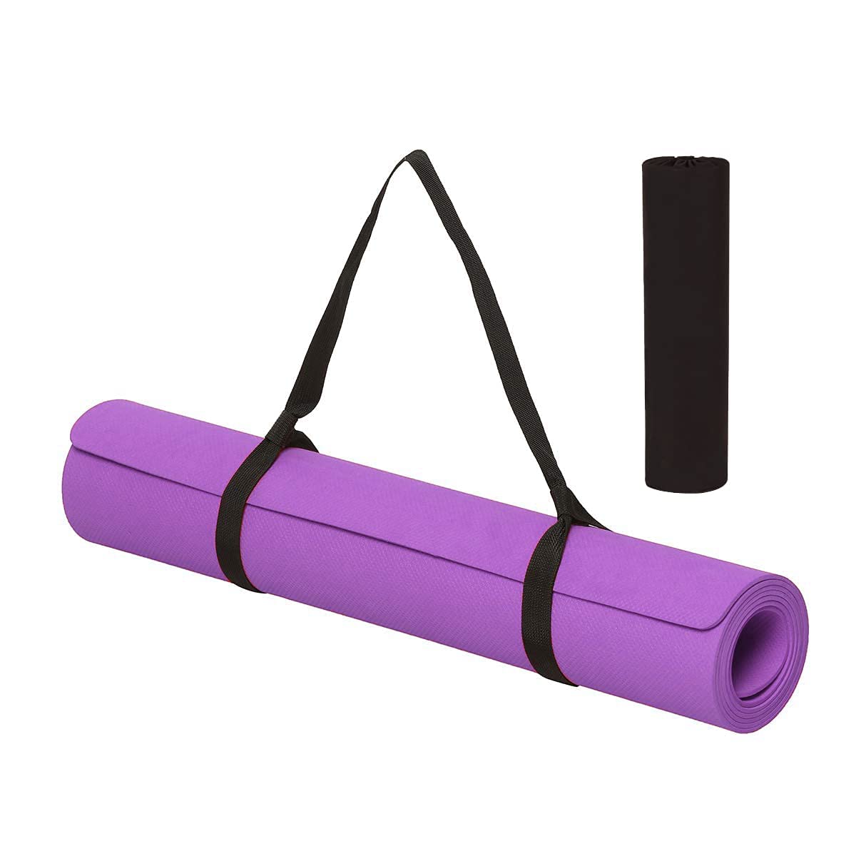 Eurofil High Elasticity Non Slip Yoga Mat 3.5mm Thick for Women and Men Workout Mat for Home Fitness Exercise Travel Pilate hot Yoga Mat Purple (B09G3DGMT5) Amazon Price History, Amazon Price Tracker