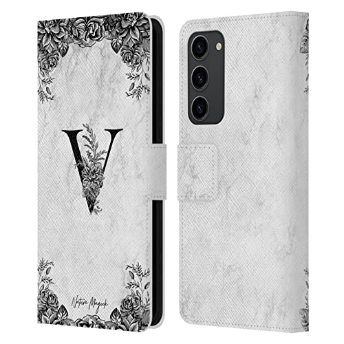 Étui Portefeuille Samsung Galaxy S23+ 5G Coque Cuir Housse Marbre