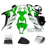 ZXMOTO Green&White Painted Motorcycle Fairings Kit Fit For Kawasaki Ninja ZX10R 2011-2015