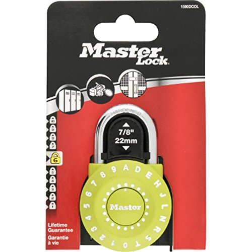 Master Lock 1590eurdcol rond Cadenas à combinaison 49 mm, beaucoup de couleurs