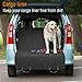 Active Pets Waterproof Hammock Standard Car Seat Cover, Fits Sedans Hatchbacks Crossovers Coupes Compact Vehicles, Secure Convertible Travel Bed Protects Backseat Cargo from Dogs, Black w/Black Trim