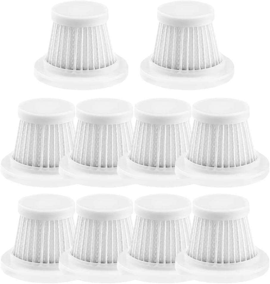 10pcs Reusable Car Vacuum Cleaner Filters, Washable Replacement Parts for Auto Vacuums, 2.05x1.57x1.1 Inch Dust Accessories for Home and Vehicle Cleaning Maintenance
