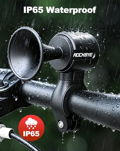 Bocina eléctrica para bicicleta YBLNTEK, recargable USB-C, 120dB, impermeable IP65, batería 300mAh, compatible con manillares de 22.2 y 25.4 mm miniatura 5