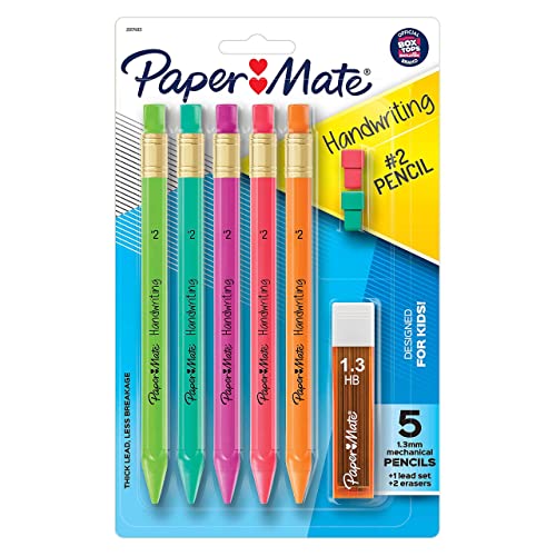 Paper Mate Handwriting Triangular Mechanical Pencil Set with...