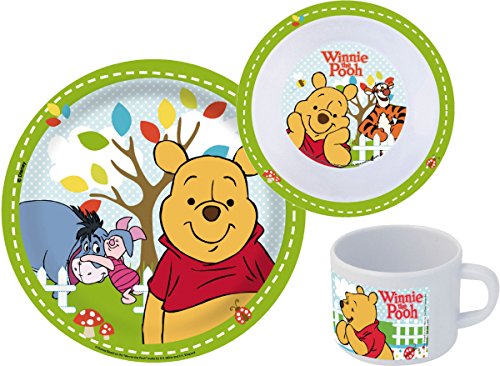 Preisvergleich Produktbild Kinderset FRÜHSTÜCKSSET 3TLG WINNIE POO68934
