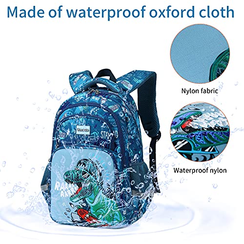 Wawakube 3Pcs Boys Dinosaur Backpack Set With Lunch Box Pencil Case, School Book Bag For Kids Elementary Preschool #TOP4