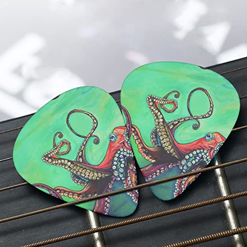 Ensemble de 12 médiators de guitare Octopus mignons pour guitare acoustique, guitare électrique, contrebasse, ukulélé - Les Beatles, Paul McCartney, John Lennon, RIngo Starr, George Harrison Ensemble de 12 médiators de guitare Octopus mignons pour guitare acoustique, guitare électrique, contrebasse, ukulélé – Image 8