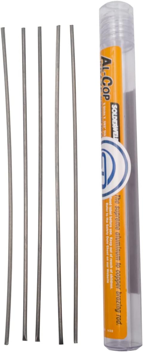 Supplying Demand SW-ALCU5.5 5 Rod Pack Aluminum to Copper or Brass 8 Inch Brazing Rods Appliance Refrigeration HVAC