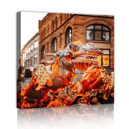 Peinture orientale dragon Toangwall pour raviver un mur blanc de salon