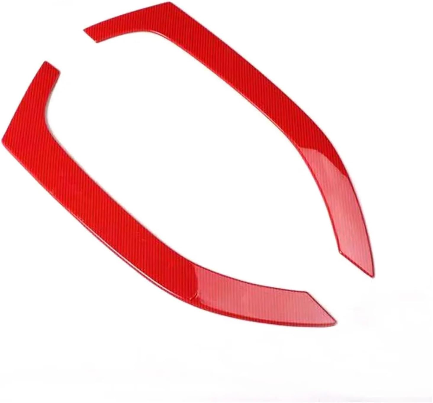 for TT 2008-2014 Car Door Interior Panel Decoration Strips Styling Interior ABS Auto Molding Accessories(Carbon Fiber Red)