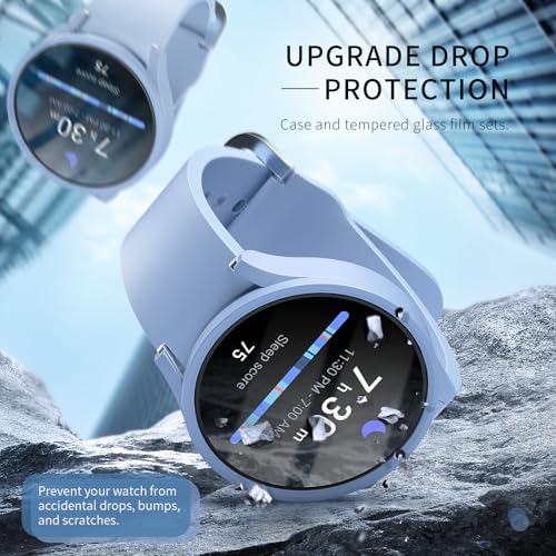 Landhoo 6+6 Pack for Samsung Galaxy Watch 7 40mm Screen Protector Case - image 3