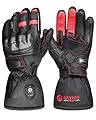 SAVIOR HEAT Heated Motorcycle Gloves for Men & Women, 7.4V 3000mAh Waterproof Heated Gloves with Rechargeable Battery Up to 10H for Winter Outdoor Riding, Cycling, Snowmobile